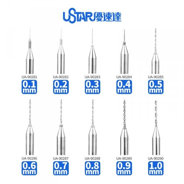 U-Star UA-90287 Tungsten steel Drill Bit 0.7 mm