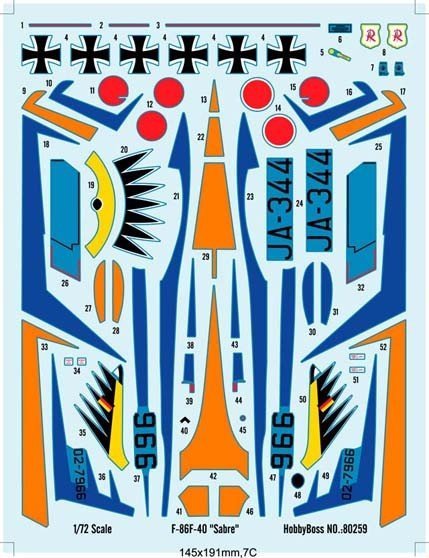 Hobby Boss 80259 F-86F-40 Sabre (1:72)