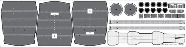 Pontos 22002F1 USS BB-63 Missouri 1945 Detail Up Set (Without wooden deck) (1:200)