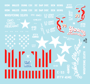Star Decals 35-C1197 Vietnam Gun Trucks 4 1/35