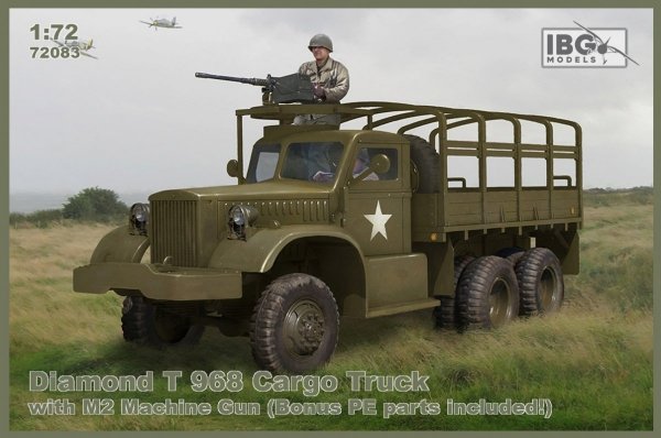 IBG 72083 Diamond T 968 Cargo Truck with M2 Machine Gun (Bonus PE parts included) 1/72