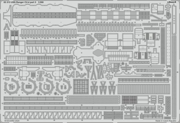 Eduard BIG5374 USS Ranger CV-4 TRUMPETER 1/350