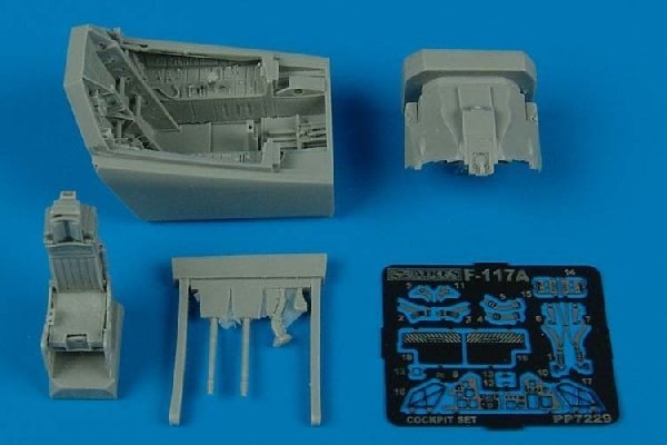 Aires 7229 F-117A Nighthawk cockpit set 1/72 ACADEMY