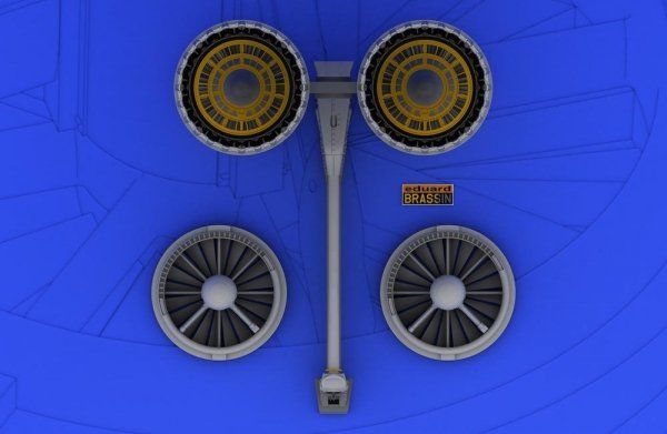 Eduard 632008 F-4 exhaust nozzles USAF early 1/32 (Tamiya)