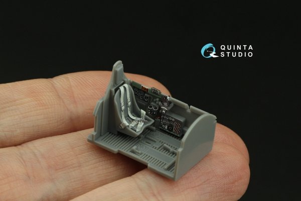 Quinta Studio QD72122 P-47D Thunderbolt Razorback 3D-Printed &amp; coloured Interior on decal paper (Tamiya) 1/72