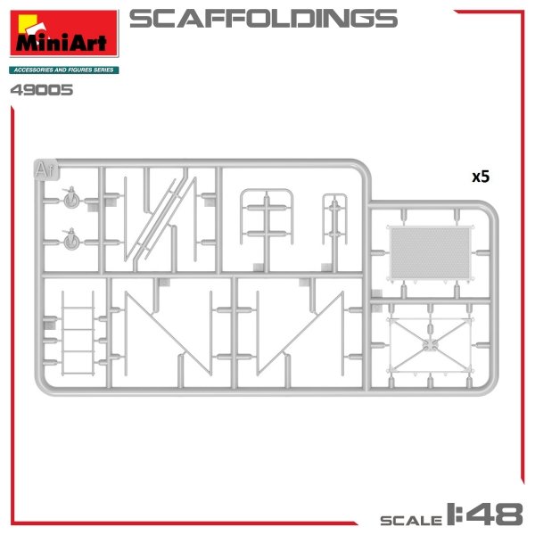 MiniArt 49005 SCAFFOLDINGS 1/48