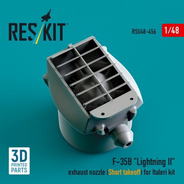 RESKIT RSU48-0456 F-35B &quot;Lightning II&quot; exhaust nozzle (Short takeoff) for Italeri kit (3D printed) 1/48