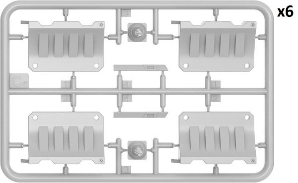 MiniArt 35634 PLASTIC BARRIER SET 1/35