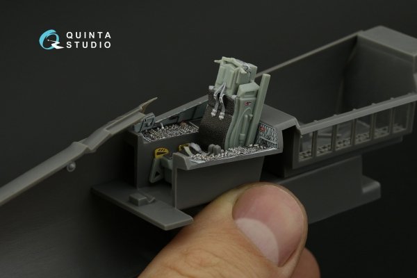 Quinta Studio QD48416 F-15C 3D-Printed coloured Interior on decal paper (Academy) 1/48