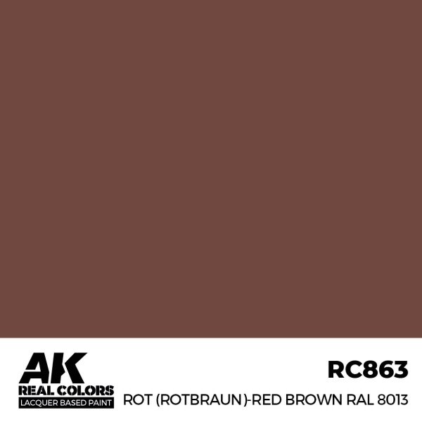 AK Interactive RC863 Rot (Rotbraun)-Red (Red Brown) RAL 8013 17 ml