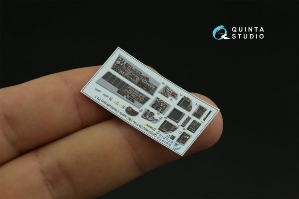 Quinta Studio QDS-48279 F/A-18C early 3D-Printed &amp; coloured Interior on decal paper (HobbyBoss)(Small version) 1/48