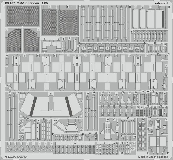 Eduard 36407 M551 Sheridan 1/35 TAMIYA