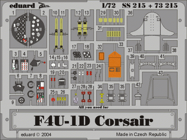 Eduard SS215 F4U-1D 1/72 TAMIYA