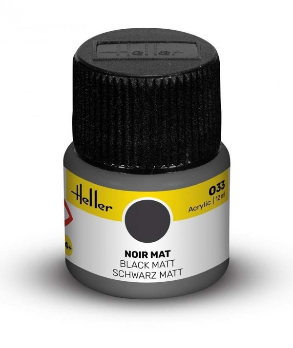 Heller 9033 033 Black - Matt 12ml