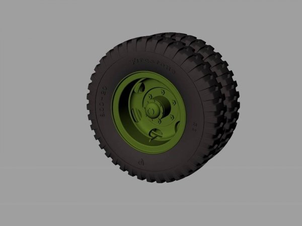 Panzer Art RE35-530 M35&amp;M109 trucks road wheels (Firestone) 1/35