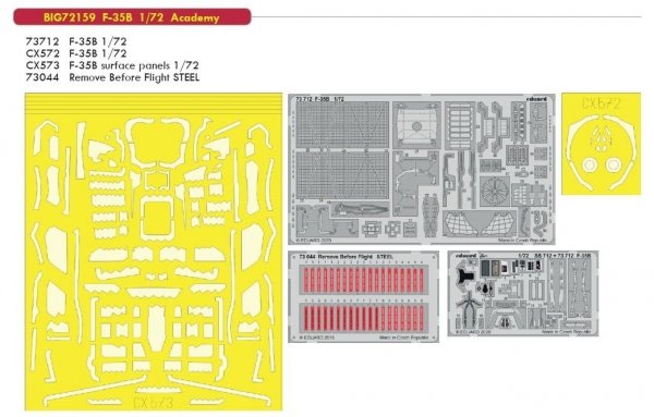 Eduard BIG72159 F-35B 1/72 for ACADEMY