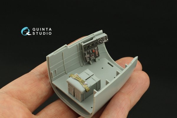 Quinta Studio QD32203 B-25J Mitchell Glass nose 3D-Printed &amp; coloured Interior on decal paper (HK models) 1/32
