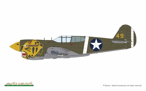 Eduard 11185 Pacific Star P-40E Warhawk - The Limited Edition 1/48
