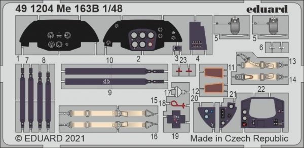 Eduard 491204 Me 163B GASPATCH MODELS 1/48