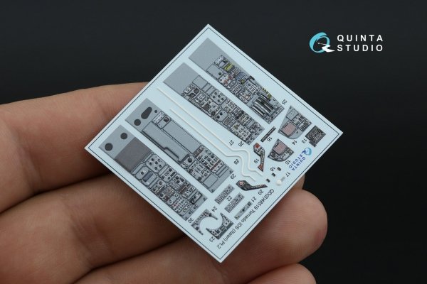 Quinta Studio QDS+48518 Tornado IDS 3D-Printed coloured Interior on decal paper (Italeri) (small version) (with 3D-printed resin parts) 1/48