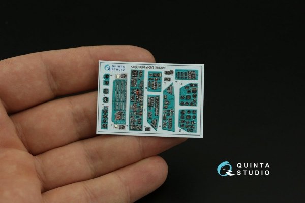 Quinta Studio QDS-48380 Mi-8MT 3D-Printed &amp; coloured Interior on decal paper (AMK) (Small version) 1/48