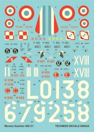 Techmod 48083 - Morane-Saulnier MS.406C1 (1:48)