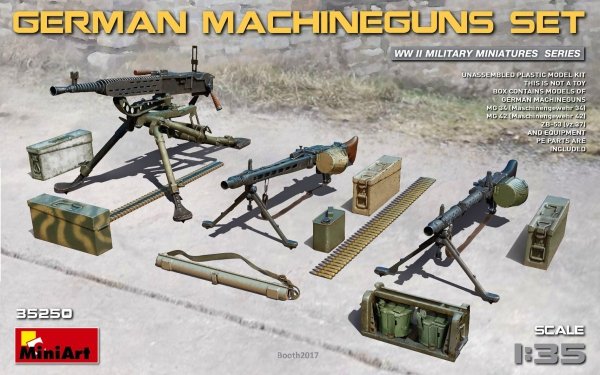MiniArt 35250 GERMAN  MACHINEGUNS SET (1:35)
