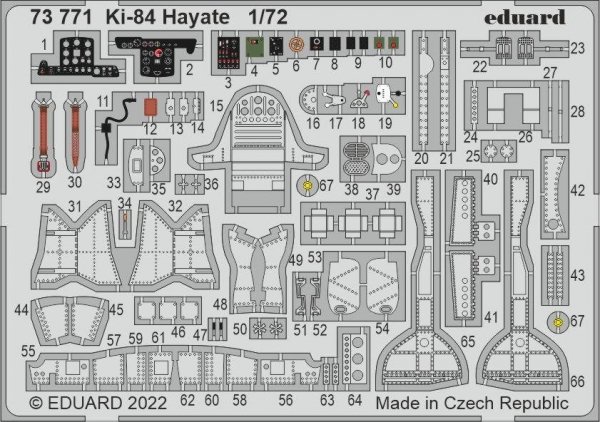 Eduard 73771 Ki-84 Hayate ARMA HOBBY 1/72