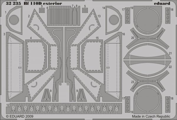 Eduard 32235 Bf 110D exterior 1/32 Dragon