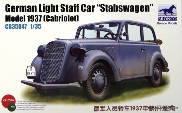 Bronco CB35047 German Opel Light Staff Car Stabswagen (1:35)