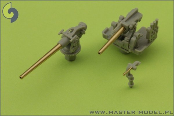 Master SM-200-002 USS Arizona BB-39 (1941) - secondary and AA armament barrels - 5in/51 (10pcs), 5in/25 (8pcs), Browning .50 (8pcs) barrels