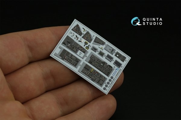 Quinta Studio QDS-48404 F-14B 3D-Printed &amp; coloured Interior on decal paper (GWH) (small version) 1/48