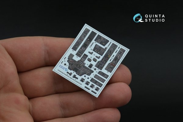 Quinta Studio QDS-48572 AH-64A 3D-Printed &amp; coloured Interior on decal paper (Academy/Modelist) (small version) 1/48