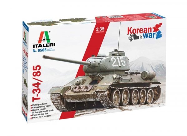 Italeri 6585 T-34/85 Korean War 1/35