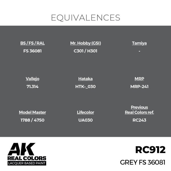 AK Interactive RC912 Grey FS 36081 17 ml