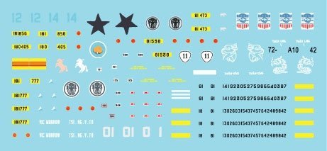 Star Decals 72-A1042 Vietnam 1. M24 Chaffee, M41 Walker Bulldog and M48A3 Patton inSouth Vietnamese army 1/72