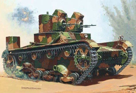 Mirage Hobby 72603 VICKERS E Mk A tank (1:72)