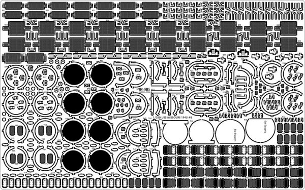 Pontos 35026FB USS BB-63 Missouri 1945 Detail Up Set (Deck Blue 20B stained wooden deck) (1:350)