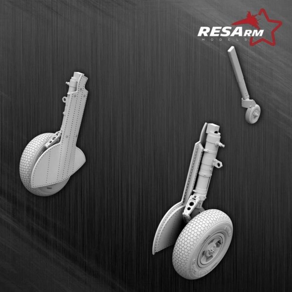 RESARM 48-07009 SPITFIRE IX EDUARD - landing gear (3D resin printing) 1/48