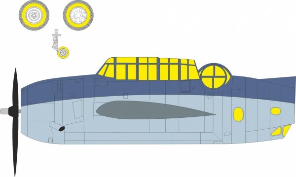 Eduard CX707 Grumman TBF-1C - Mask Set (for Hobby Boss Kits) 1/72