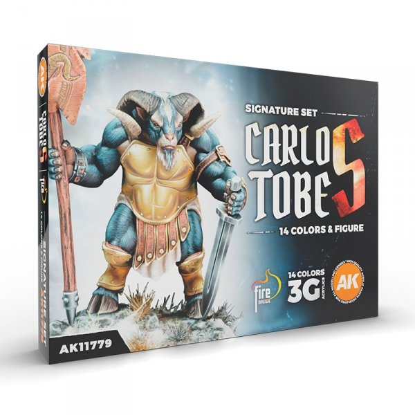 AK Interactive AK11779 CARLOS TOBES – 3GEN SIGNATURE SET – 14 COLORS &amp; 1 FIGURE