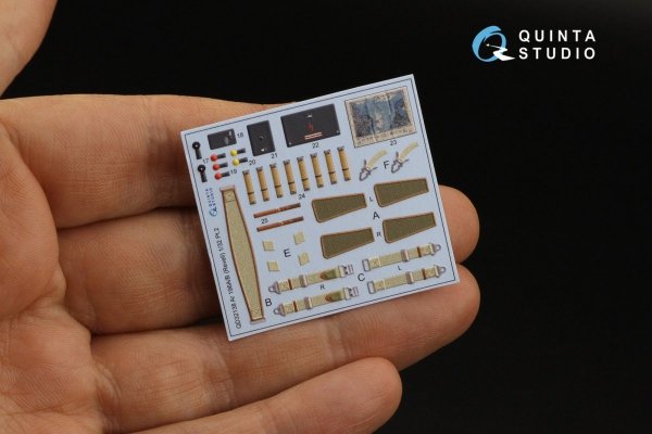 Quinta Studio QD32138 Ar 196A/B 3D-Printed &amp; coloured Interior on decal paper (Revell) 1/32