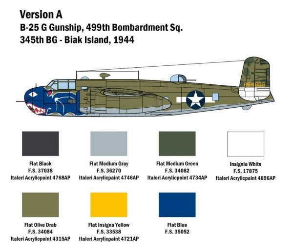Italeri 2787 B-25G Mitchell 1:48