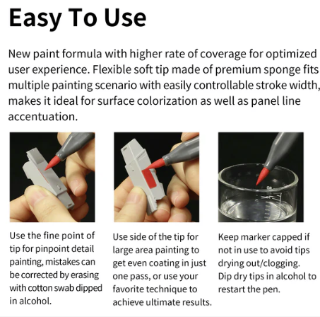 DSPIAE MKF-06 Water-Based Soft Head Marker Fluorescent Orange