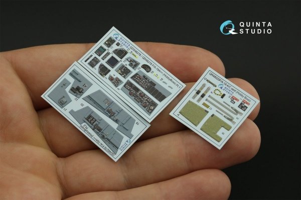 Quinta Studio QD48278 F/A-18А++ 3D-Printed &amp; coloured Interior on decal paper (HobbyBoss) 1/48