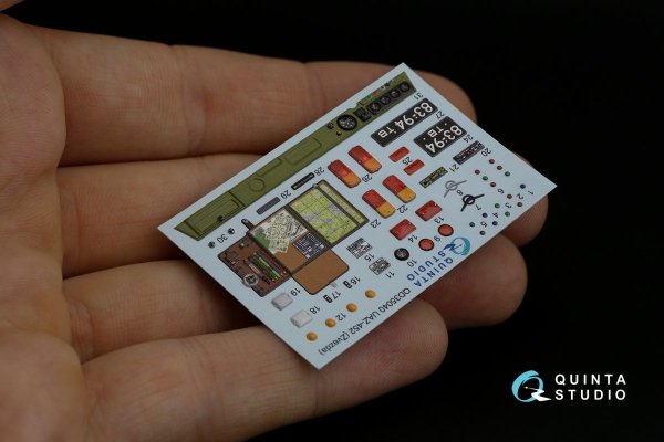 Quinta Studio QD35040 UAZ-452 3D-Printed &amp; coloured Interior on decal paper (Zvezda) 1/35