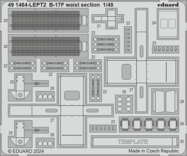 Eduard BIG49426 B-17F regular nose PART I EDUARD 1/48
