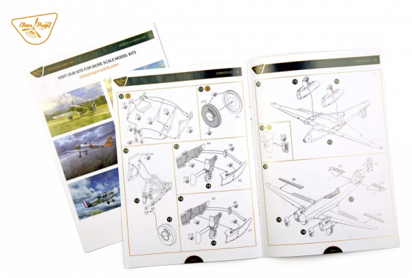 Clear Prop! CP72019 DH.88 COMET ADVANCED KIT 1/72