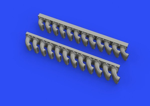 Eduard 648508 P-400 exhaust stacks 1/48 EDUARD