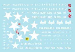 Star Decals 35-C1324 US Armor Mix # 7. M4A3 (76) W Sherman 1/35